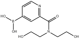 2-Bis(2-hydroxyethyl)carbamoylpyridine-4-boronic acid Structure