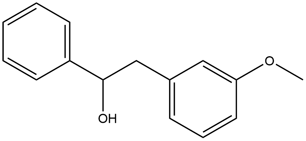 2-(3-Methoxyphenyl)-1-phenylethan-1-ol 구조식 이미지