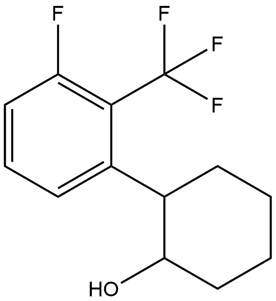 2-[3-Fluoro-2-(trifluoromethyl)phenyl]cyclohexanol Structure