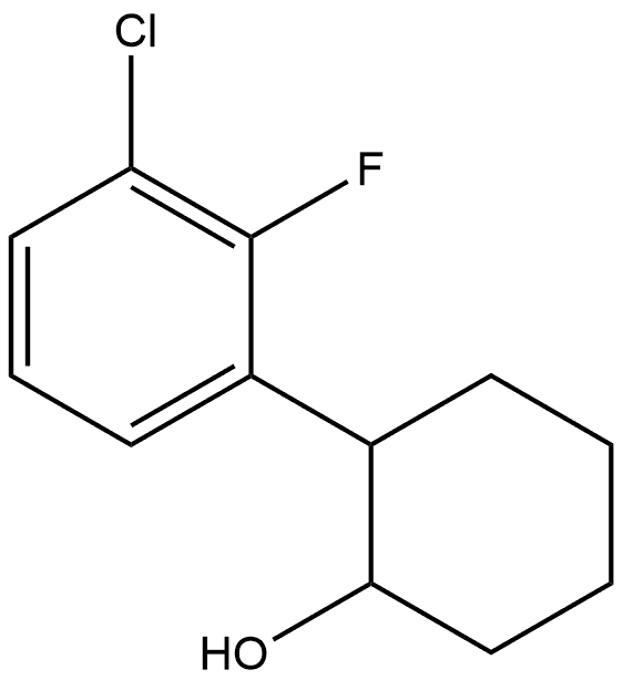 2-(3-Chloro-2-fluorophenyl)cyclohexanol Structure