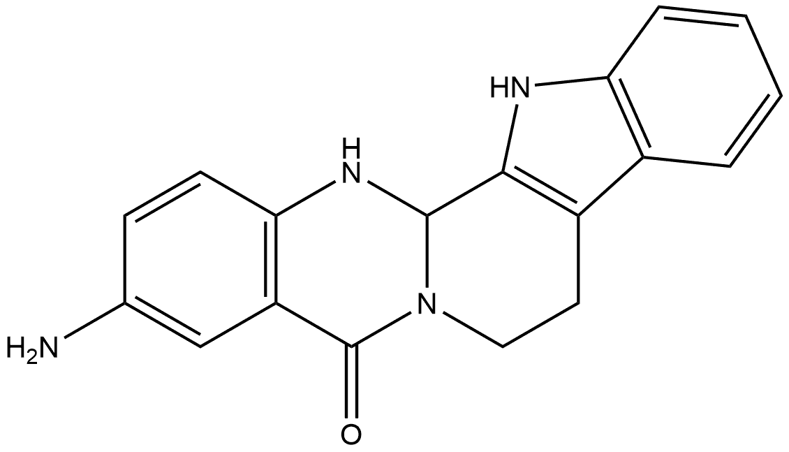 3-Amino-8,13,13b,14-tetrahydroindolo[2′,3′:3,4]pyrido[2,1-b]quinazolin-5(7H)-one Structure