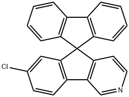 7'-chlorospiro[fluorene-9,5'-indeno[1,2-c]pyridine Structure