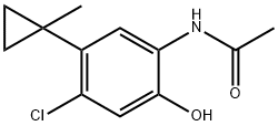 N-[4-Chloro-2-hydroxy-5-(1-methylcyclopropyl)phenyl]acetamide 구조식 이미지