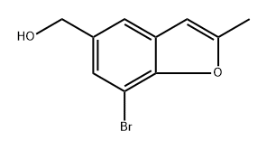 7-bromo-2-methyl-5-Benzofuranmethanol Structure