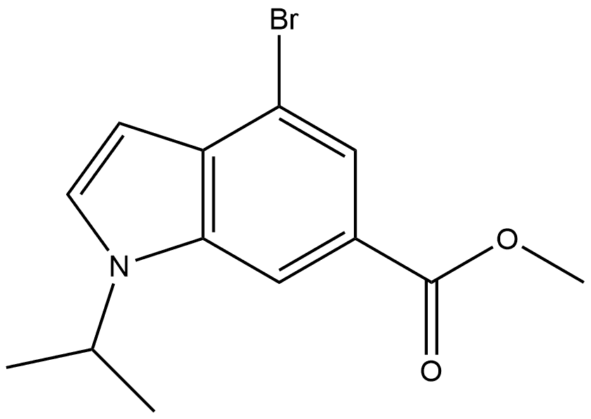 Methyl 4-bromo-1-(1-methylethyl)-1H-indole-6-carboxylate Structure