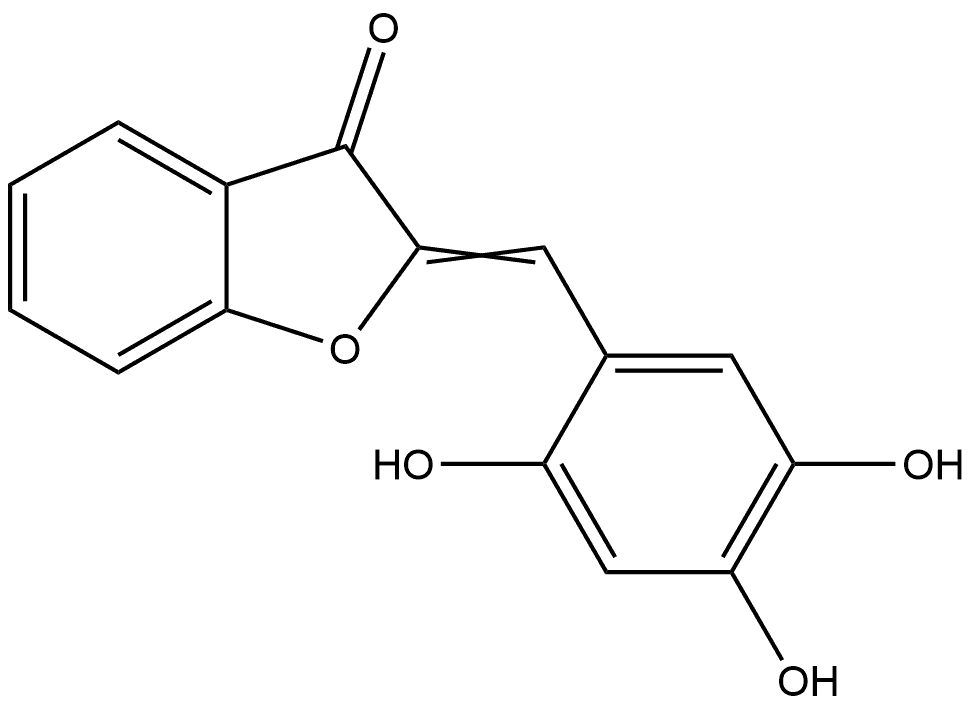 2-[(2,4,5-Trihydroxyphenyl)methylene]-3(2H)-benzofuranone Structure