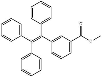 Benzoic acid, 3-(1,2,2-triphenylethenyl)-, methyl ester Structure