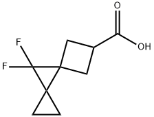 Dispiro[2.0.3.1]octane-6-carboxylic acid, 8,8-difluoro- Structure