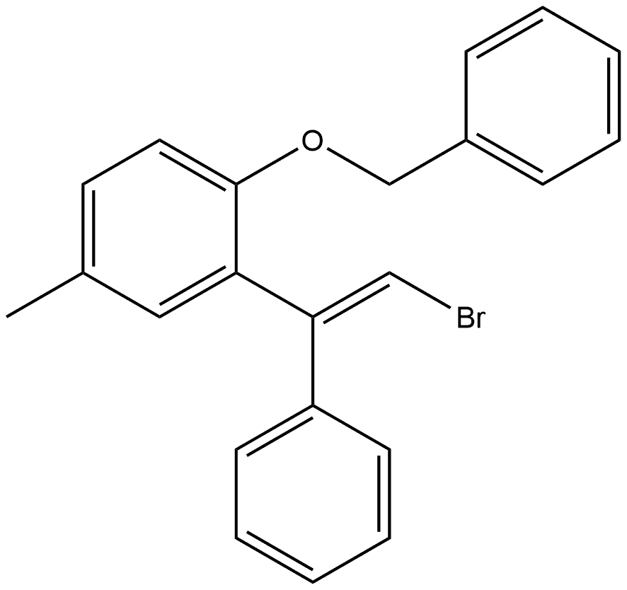 (Z)-1-(benzyloxy)-2-(2-bromo-1-phenylvinyl)-4-methylbenzene Structure