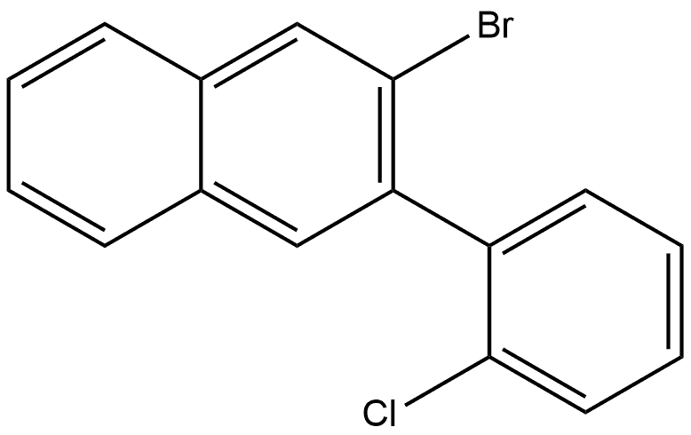 Naphthalene, 2-bromo-3-(2-chlorophenyl)- Structure