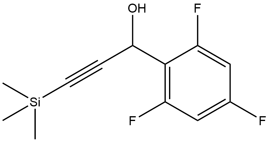 2,4,6-Trifluoro-α-[2-(trimethylsilyl)ethynyl]benzenemethanol Structure