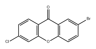 9H-Xanthen-9-one, 2-bromo-6-chloro- Structure