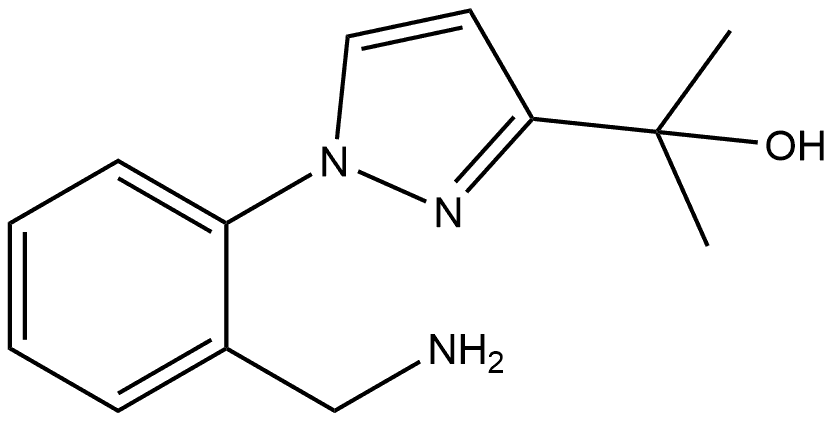 1-[2-(Aminomethyl)phenyl]-α,α-dimethyl-1H-pyrazole-3-methanol Structure