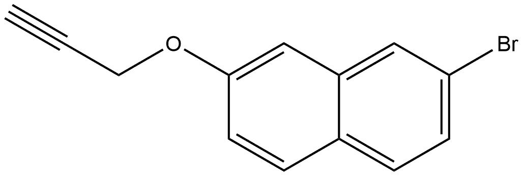 2-Bromo-7-(2-propyn-1-yloxy)naphthalene Structure