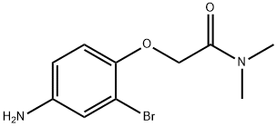 2-(4-Amino-2-bromophenoxy)-N,N-dimethylacetamide Structure