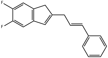 2-cinnamyl-5,6-difluoro-1H-indene Structure