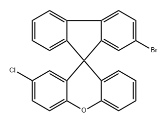 2-Bromo-2′-chloro-spiro[9H-fluorene-9,9′-[9H]xanthene] Structure