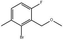 2-Bromo-4-fluoro-3-(methoxymethyl)-1-methylbenzene Structure