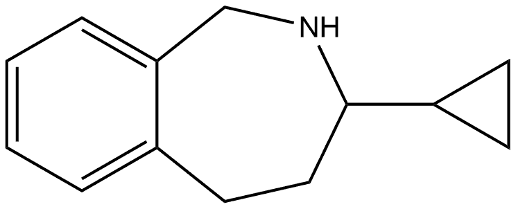 3-cyclopropyl-2,3,4,5-tetrahydro-1H-2-benzazepine Structure