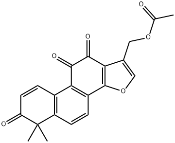 Phenanthro[1,2-b]furan-7,10,11(6H)-trione, 1-[(acetyloxy)methyl]-6,6-dimethyl- Structure