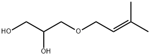 1,2-Propanediol, 3-[(3-methyl-2-buten-1-yl)oxy]- Structure