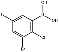 (3-Bromo-2-chloro-5-fluorophenyl)boronic acid Structure