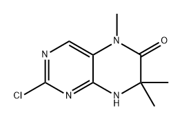 6(5H)-Pteridinone, 2-chloro-7,8-dihydro-5,7,7-trimethyl- Structure