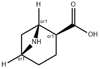 rel-(1R,2S,5R)-6-Aza-bicyclo3.1.1heptane-2-carboxylic acid Structure