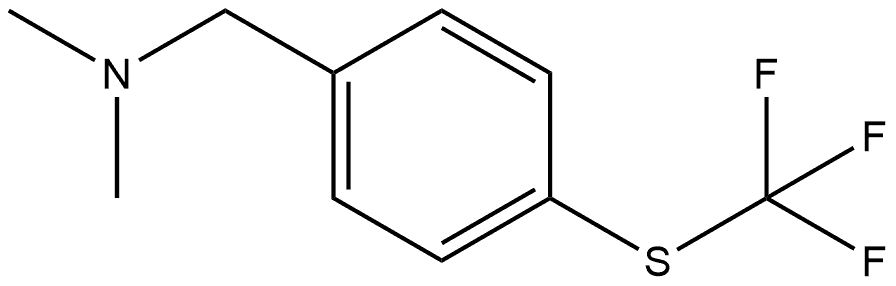 N,N-Dimethyl-4-[(trifluoromethyl)thio]benzenemethanamine Structure