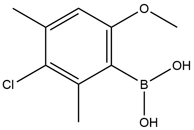 B-(3-Chloro-6-methoxy-2,4-dimethylphenyl)boronic acid Structure