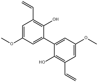 [1,1'-Biphenyl]-2,2'-diol, 3,3'-diethenyl-5,5'-dimethoxy- Structure