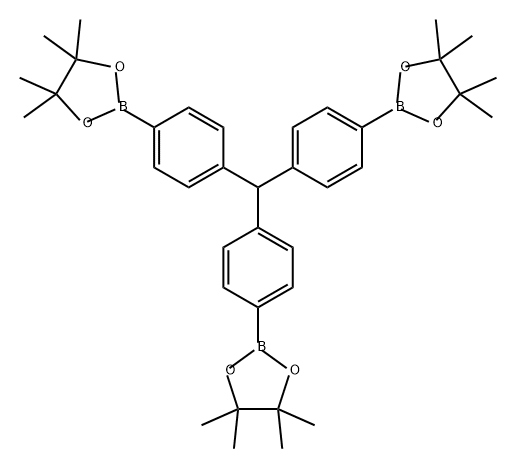1,3,2-Dioxaborolane, 2,2',2''-(methylidynetri-4,1-phenylene)tris[4,4,5,5-tetramethyl- Structure