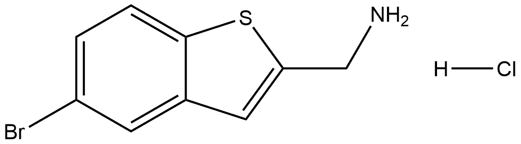 (5-IodioBENZO[B]THIOPHEN-2-YL)METHANAMINE Structure