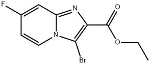 Ethyl 3-bromo-7-fluoroimidazo[1,2-a]pyridine-2-carboxylate Structure