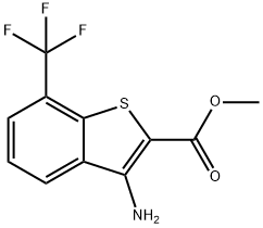 Methyl 3-amino-7-(trifluoromethyl)-1-benzothiophene-2-carboxylate Structure