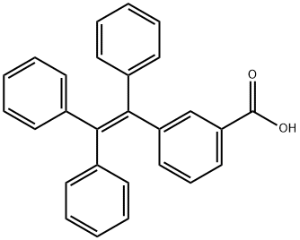 3-(1,2,2-Triphenylethenyl)benzoic acid Structure