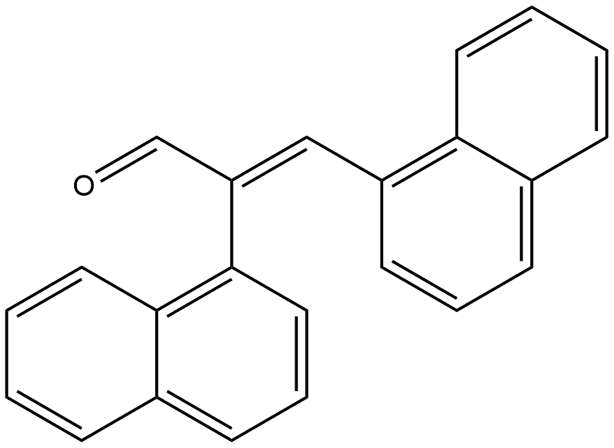 (E)-2,3-di(naphthalen-1-yl)acrylaldehyde Structure