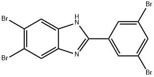 5,6-Dibromo-2-(3,5-dibromophenyl)-1H-benzimidazole Structure