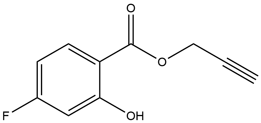 2-Propyn-1-yl 4-fluoro-2-hydroxybenzoate Structure