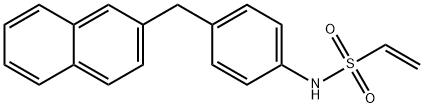 Ethenesulfonamide, N-[4-(2-naphthalenylmethyl)phenyl]- Structure