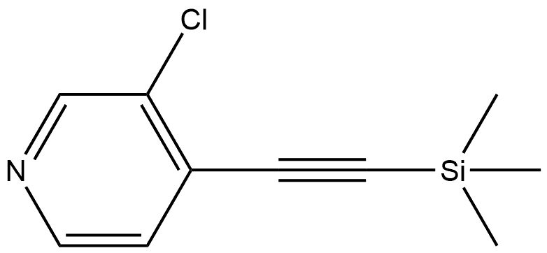 3-Chloro-4-[2-(trimethylsilyl)ethynyl]pyridine Structure