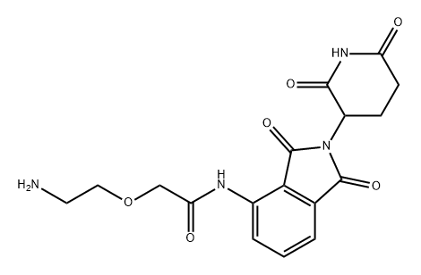 Acetamide, 2-(2-aminoethoxy)-N-[2-(2,6-dioxo-3-piperidinyl)-2,3-dihydro-1,3-dioxo-1H-isoindol-4-yl]- Structure