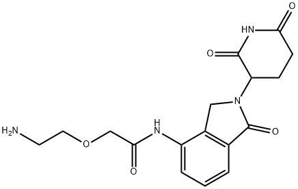 2-(2-Aminoethoxy)-N-[2-(2,6-dioxo-3-piperidinyl)-2,3-dihydro-1-oxo-1H-isoindol-4-yl]acetamide Structure