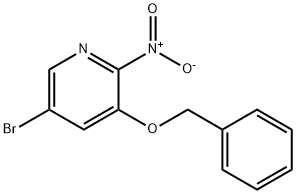 Pyridine, 5-bromo-2-nitro-3-(phenylmethoxy)- Structure