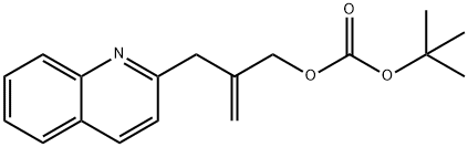 Carbonic acid, 1,1-dimethylethyl 2-(2-quinolinylmethyl)-2-propen-1-yl ester 구조식 이미지