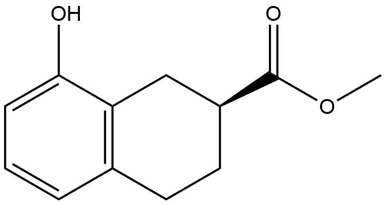 methyl (S)-8-hydroxy-1,2,3,4-tetrahydronaphthalene-2-carboxylate Structure