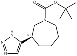 tert-butyl 3-(1 H-1,2,3-triazol-4-yl)azepane-1-carboxylate 구조식 이미지