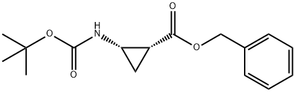 Benzyl (1R,2S)-2-((tert-butoxycarbonyl)amino)cyclopropane-1-carboxylate Structure