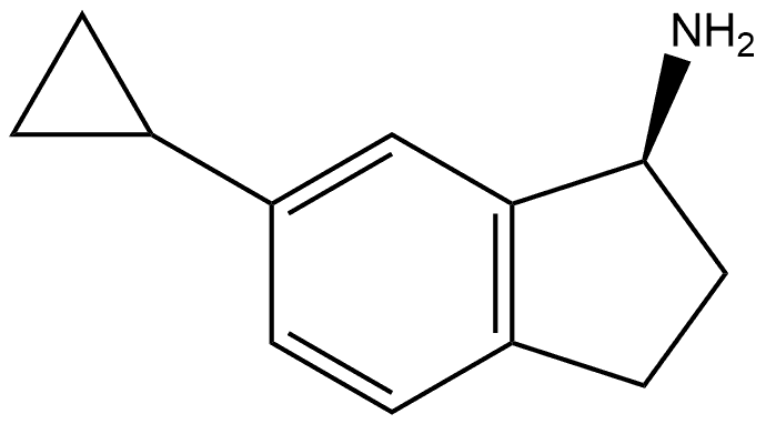 (S)-6-cyclopropyl-2,3-dihydro-1H-inden-1-amine Structure