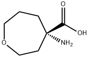 (4S)-4-Amino-4-oxepanecarboxylic acid Structure